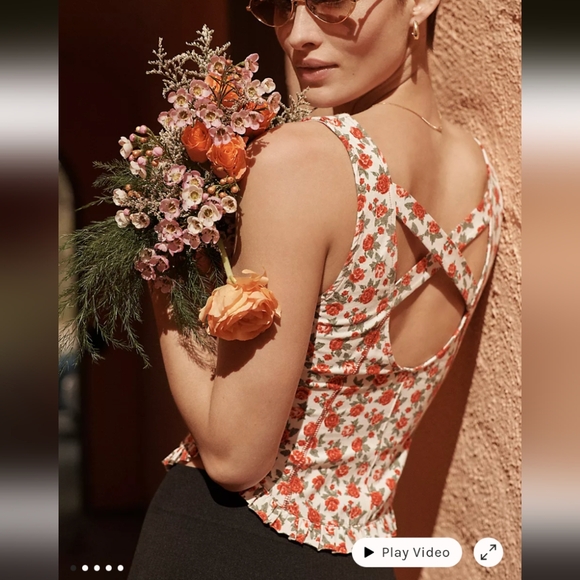 Free People Melanie Tank in Ivory Combo - Picture 4 of 5